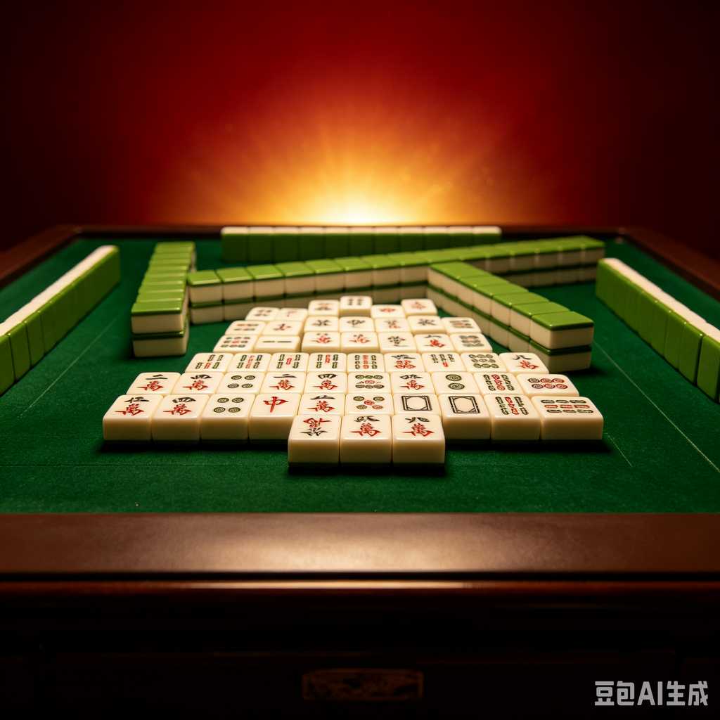 minimal text mahjong set