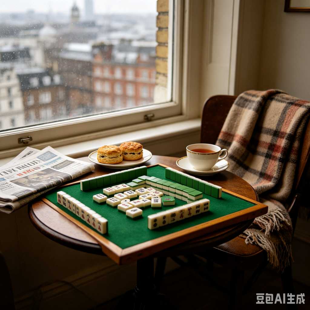 floral design mahjong set